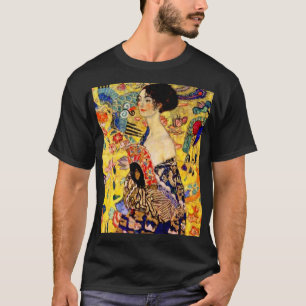 Camiseta Gustav Klimt Lady con ventilador