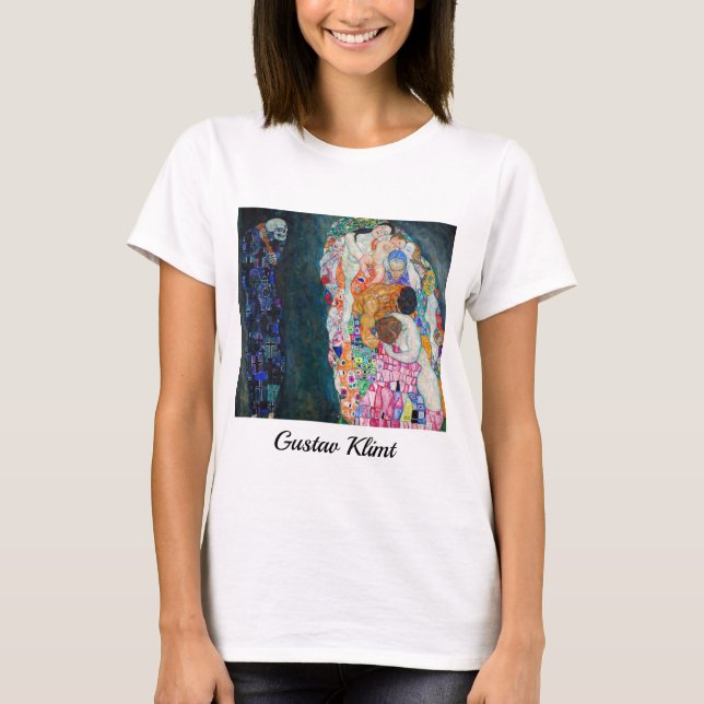 Camiseta Gustav Klimt - Muerte y vida (Anverso)
