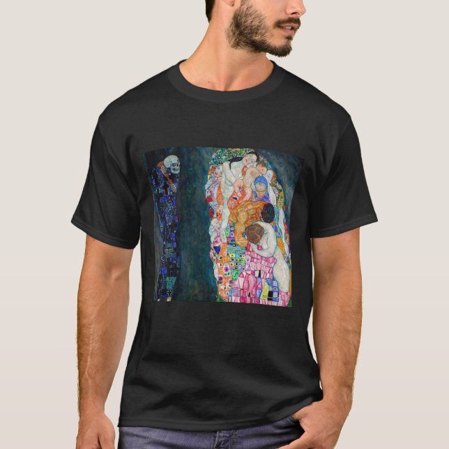 Camiseta Gustav Klimt - Muerte y vida (Anverso)