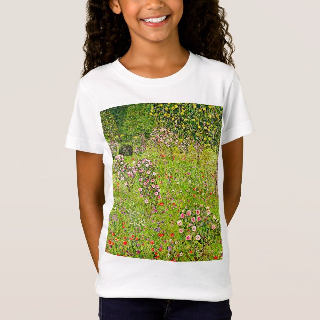 Camiseta Gustav Klimt Orchard con Rosas (Anverso)