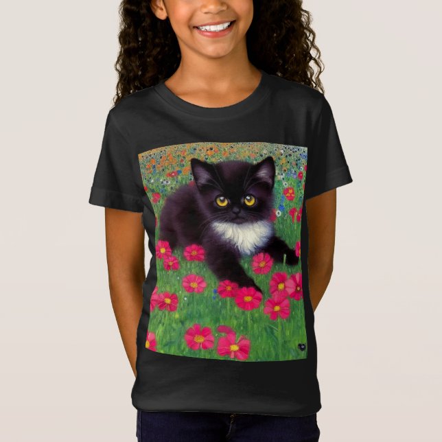 Camiseta Gustav Klimt Tuxedo Cat (Anverso)