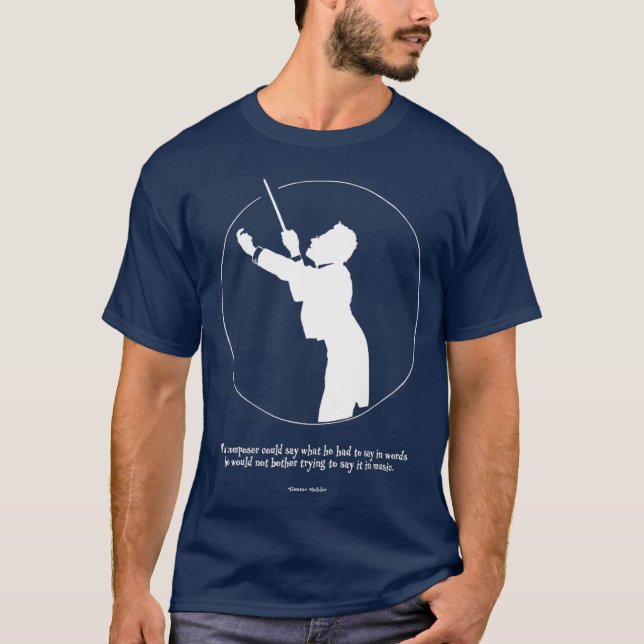 Camiseta Gustav Mahler Conductor Composer Musician  Gift (Anverso)