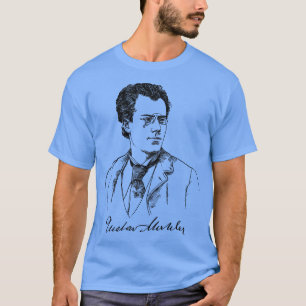 Camiseta Gustav Mahler director de compositor austriaco Mus