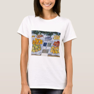 Camiseta Gustave Caillebotte - Frutas exhibidas en un puest