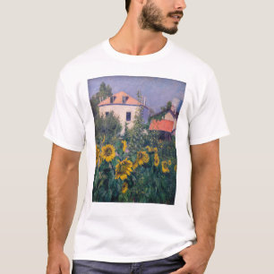 Camiseta Gustave Caillebotte - Girasoles, Jardín