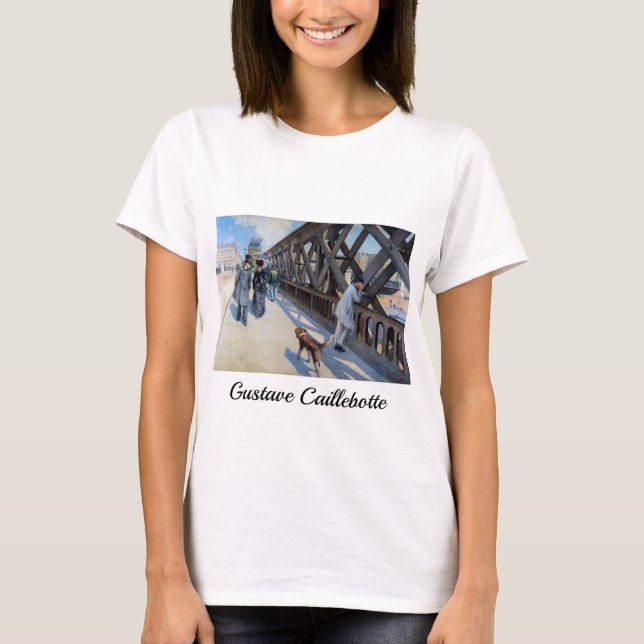 Camiseta Gustave Caillebotte - Le Pont de l'Europe (Anverso)
