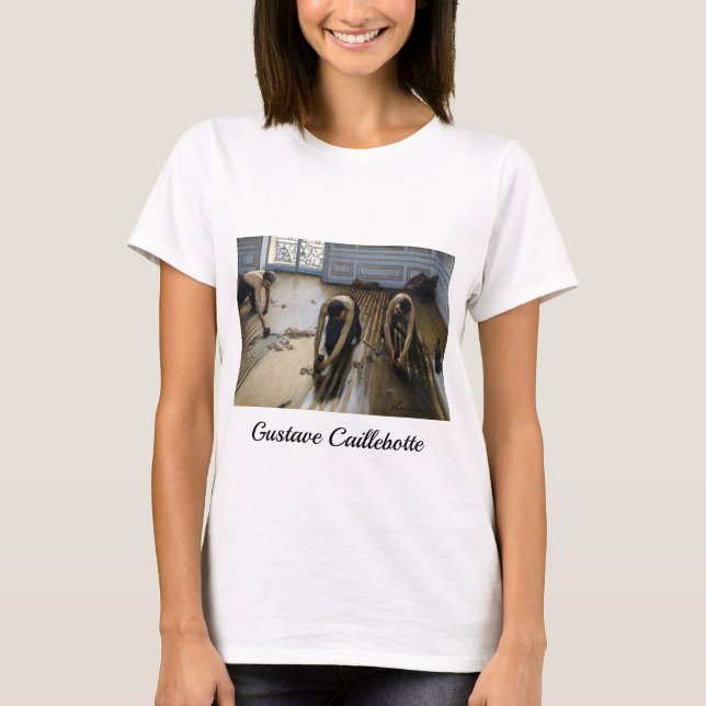 Camiseta Gustave Caillebotte - Los raspadores de suelos (Anverso)
