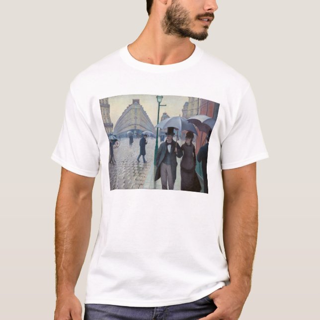 Camiseta Gustave Caillebotte - Paris Street; Rainy Day (Anverso)