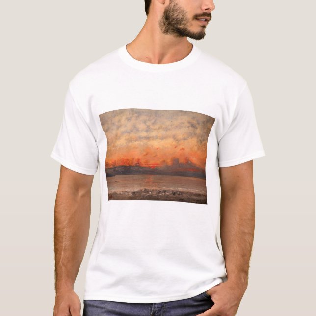 Camiseta Gustave Courbet - Atardecer (Anverso)