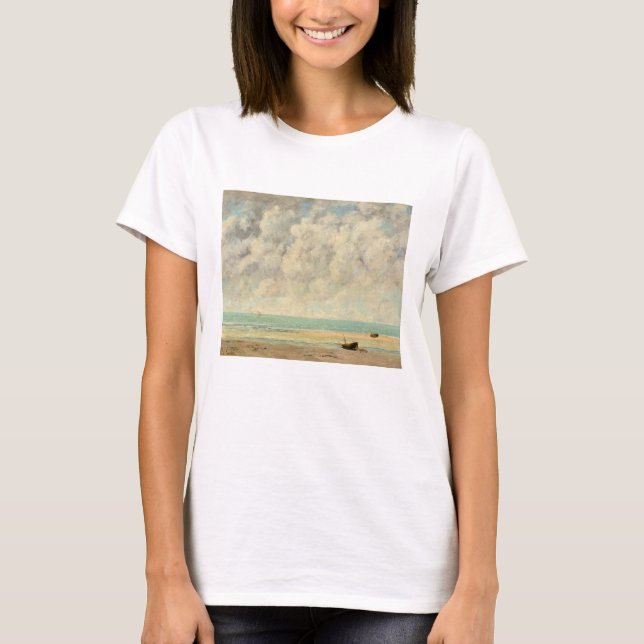 Camiseta Gustave Courbet el | el mar tranquilo (Anverso)
