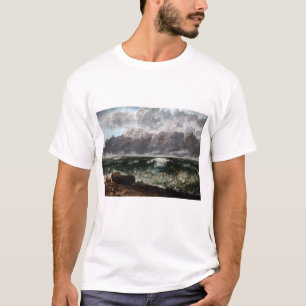 Camiseta Gustave Courbet - El mar tormentoso / La ola