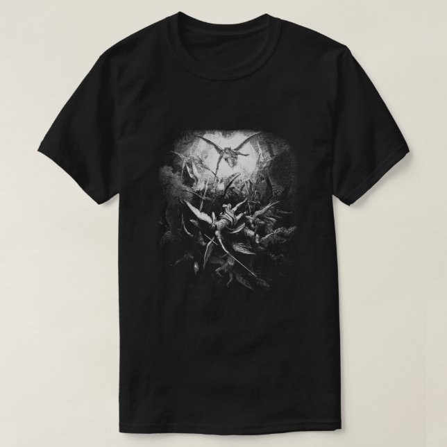 Camiseta Gustave Dore Michael Casts de toda la Ange Caída (Diseño del anverso)