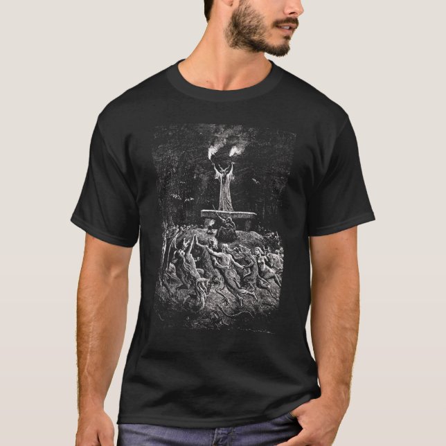 Camiseta Gustave Dore Muestra A Un Sabbath (Anverso)