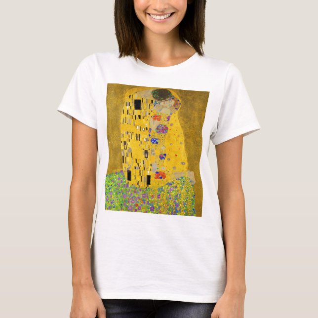 Camiseta Gustavo Klimt el beso (Anverso)