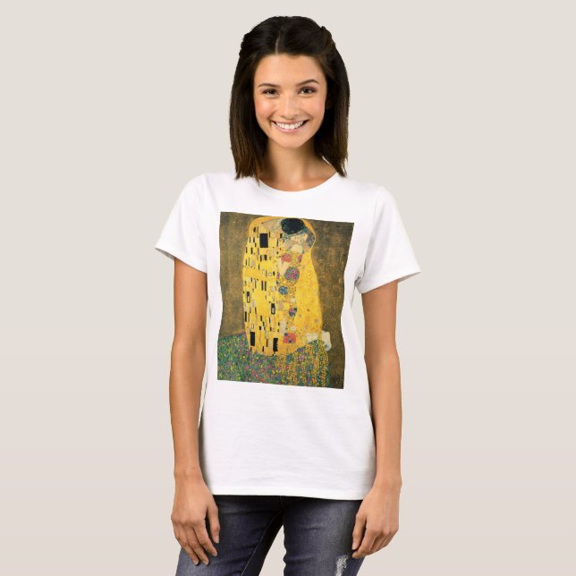 Camiseta GUSTAVO KLIMT - El beso 1907 (Anverso completo)