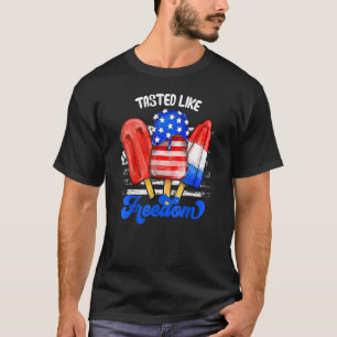 Camiseta Gusto Como Crema De Hielo De Libertad 4 De Julio P