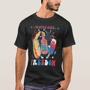Camiseta Gustos Como Freedom Hotdog Beer Popsicle 4 De Ju