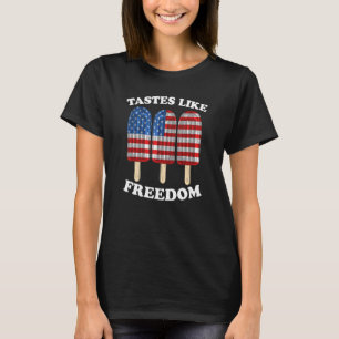 Camiseta Gustos Como Libertad Popsicle Bandera Estadouniden