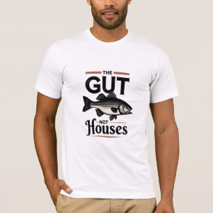 Camiseta GUT FISH NOT HOUSES Retro Fishing Shirt