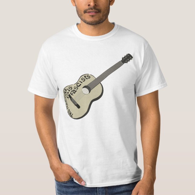 Camiseta Guthrie: "Esta máquina mata fascistas" (Anverso)
