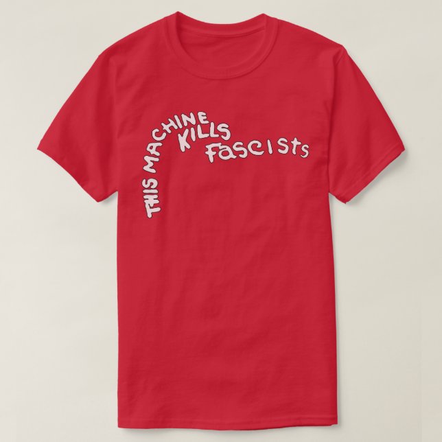 Camiseta Guthrie: esta máquina mata la guitarra fascista (Diseño del anverso)