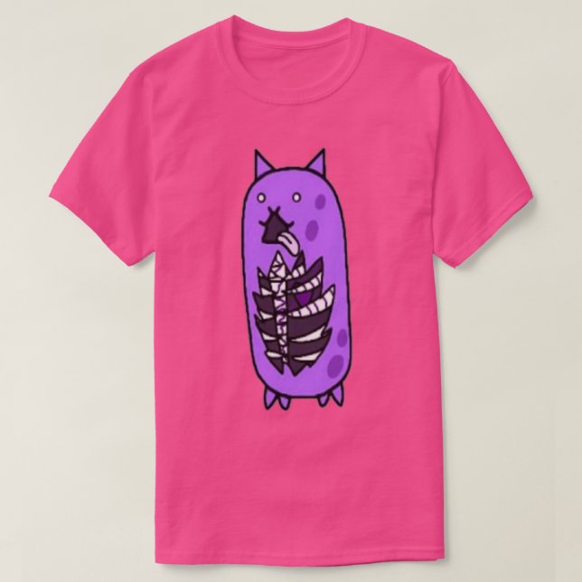Camiseta Gutless cat from battle cats  (Diseño del anverso)