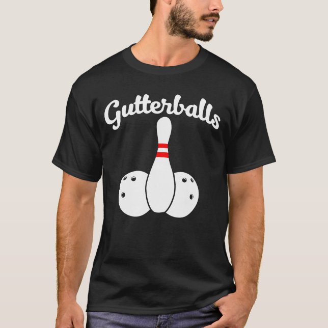 Camiseta Gutter Balls  Bowling  Gutter Balls (Anverso)