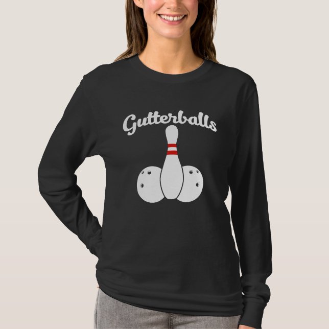 Camiseta Gutter Balls  bowling team Gutter Balls (Anverso)