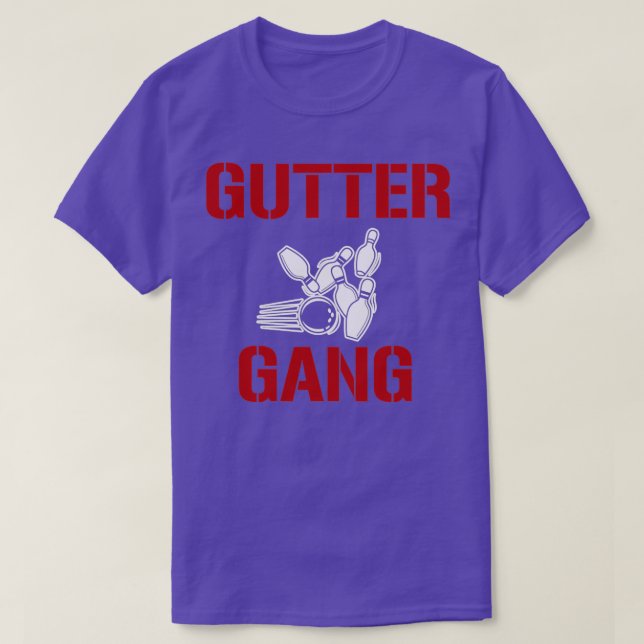 Camiseta Gutter Gang Bowl Funny Bowler T (Diseño del anverso)