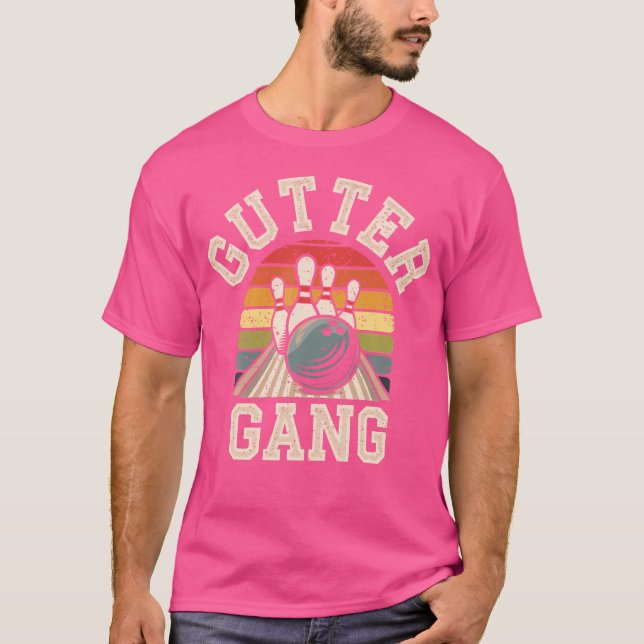 Camiseta Gutter Gang Bowling Funny Bowler (Anverso)