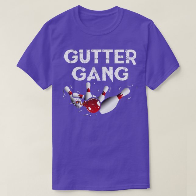 Camiseta Gutter Gang Funny Bowling, la Liga de Bowling de G (Diseño del anverso)
