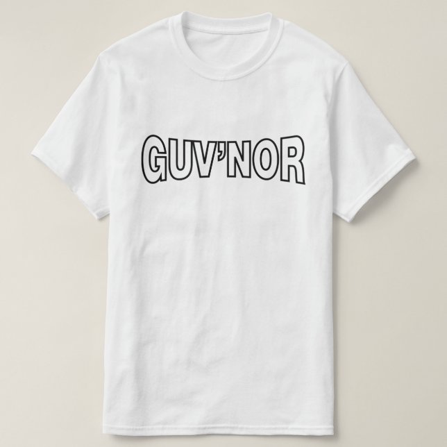 CAMISETA GUV'NOR (Diseño del anverso)