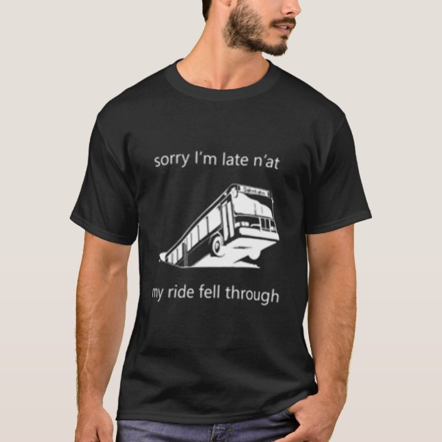 Camiseta Guy Pittsburgh Bus In Sinkhole (Anverso)