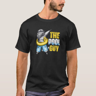 Camiseta Guy Pool Dabbing Raccoon Vacaciones Verano Bea