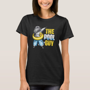 Camiseta Guy Pool Dabbing Raccoon Vacation Summer Swim Be