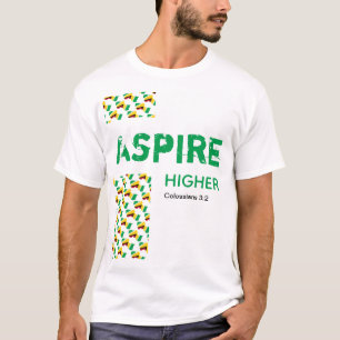 Camiseta Guyana ASPIRE HIGHER Christian Scripting