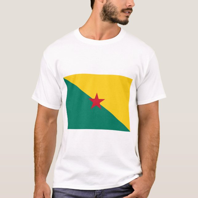 Camiseta Guyana: Bandera de Drapeau de la Guyane (Anverso)