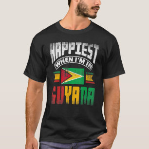 Camiseta Guyana, Bandera Guyanesa De Guyana Más Feliz Cuand