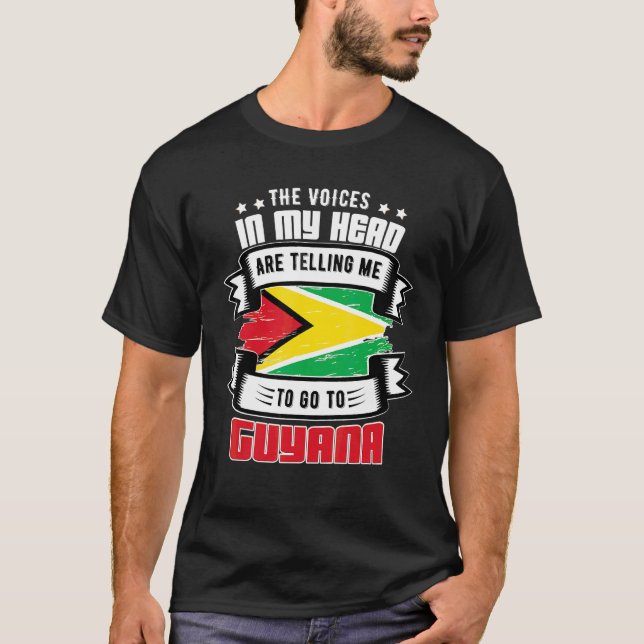 Camiseta Guyana En Mi Cabeza (Anverso)