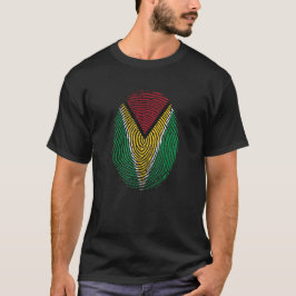 Camiseta Guyana fingerprint flag