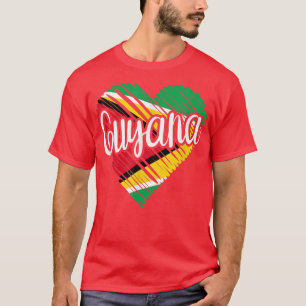 Camiseta Guyana For Men Guyanese Heart Flag for Women Guyan