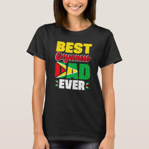 Camiseta Guyana Guyanés Bandera de Guyana Mejor Papá Guyané