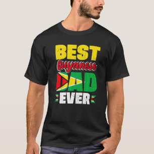 Camiseta Guyana Guyanés Bandera de Guyana Mejor Papá Guyané