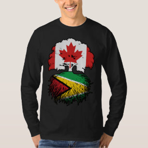 Camiseta Guyana Guyanesa Canadá canadiense árbol roba bande