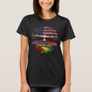 Camiseta Guyana Guyanesa EE. UU. EE. UU. Árbol de Estados U
