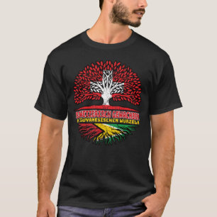 Camiseta Guyana Guyanisch Schweizer Schweiz Baum Wurzel