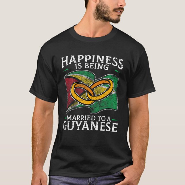 Camiseta Guyana Matrimonio Guyanés Casado Patrimonio de la  (Anverso)