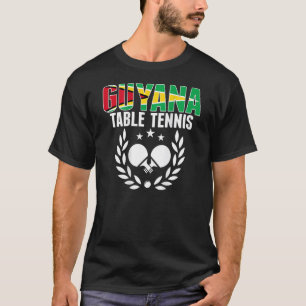 Camiseta Guyana Ping Pong Equipo de Tenis de Mesa de Guya