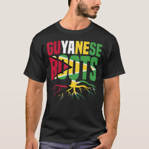 Camiseta Guyanesas raíces Guyana Bandera del Orgullo Rota H