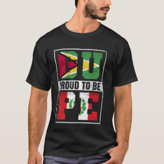 Camiseta Guyaneses peruanos orgullosos mezclan Perú y Guyan